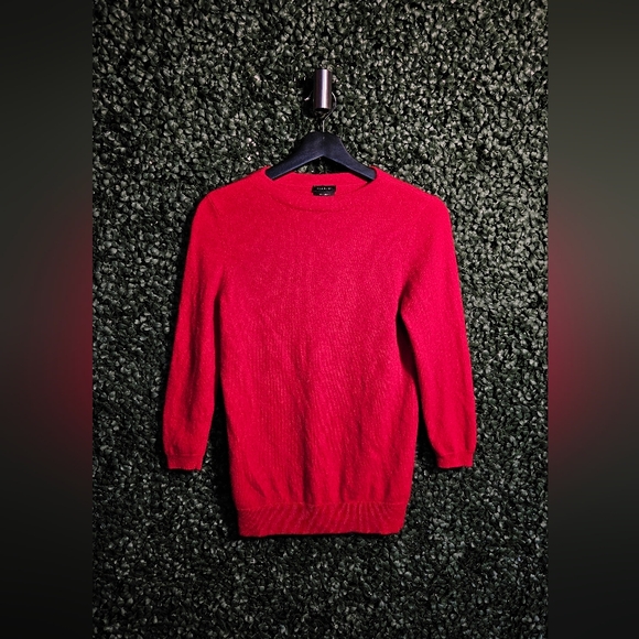 Talbots Sweaters - Pure Cashmere Red Crew Neck Sweater- Talbots